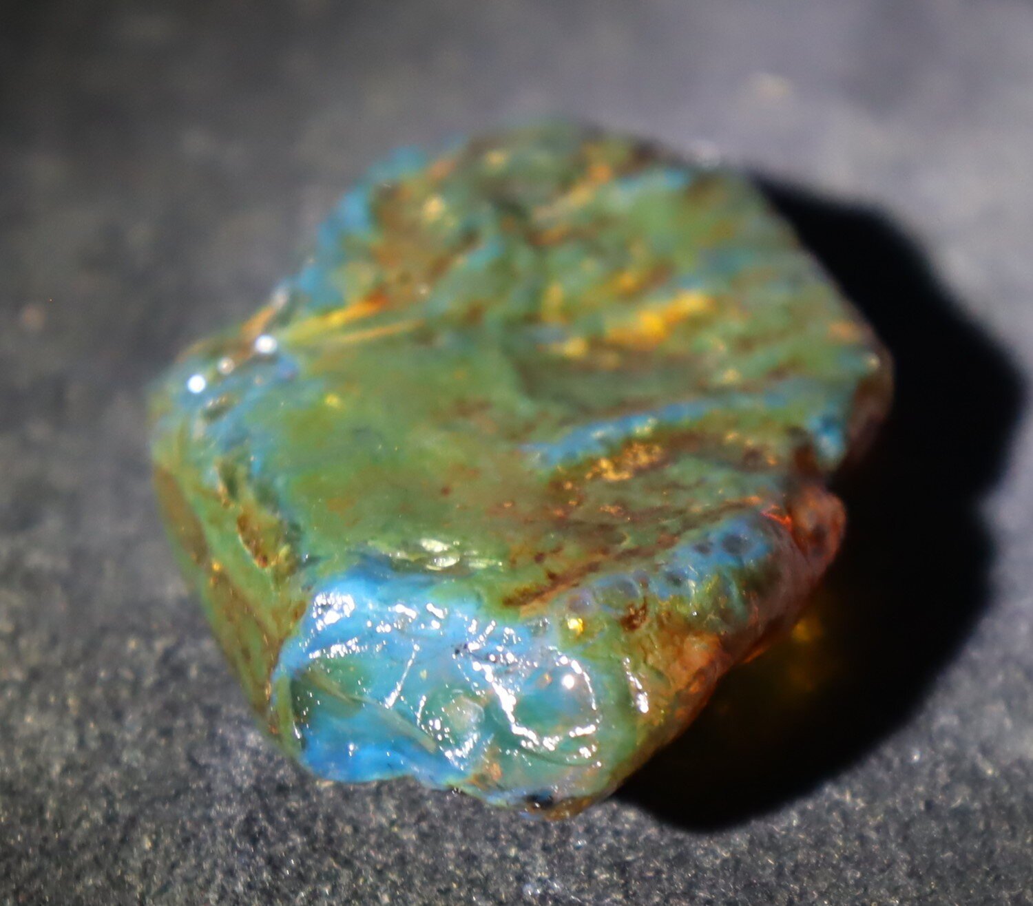 Finest Natural Dominican Clear Sky Blue Amber Rough Specimen 53mm 14g