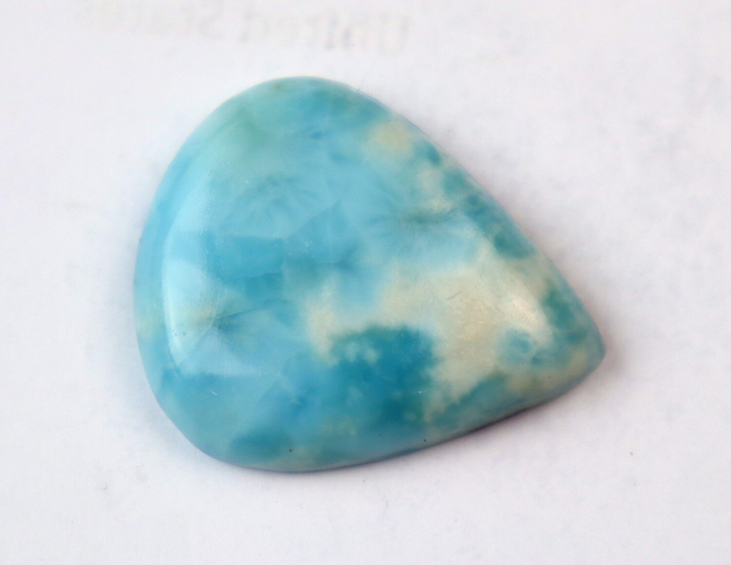 Exquisite Natural Sky Blue Larimar Cabochon 30mm – photo 6