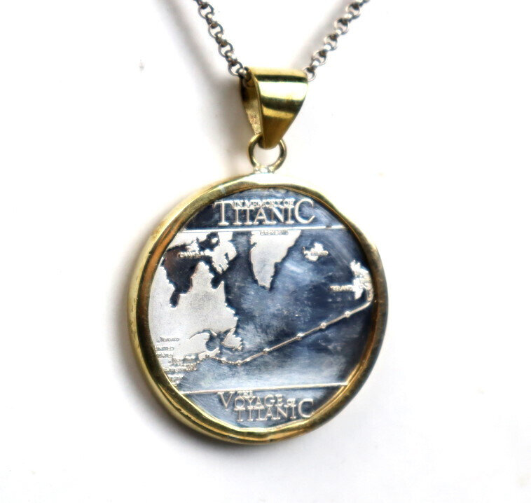 Titanic Sailing Route Pattern Commemorative Challenge Coin 41mm – photo 7