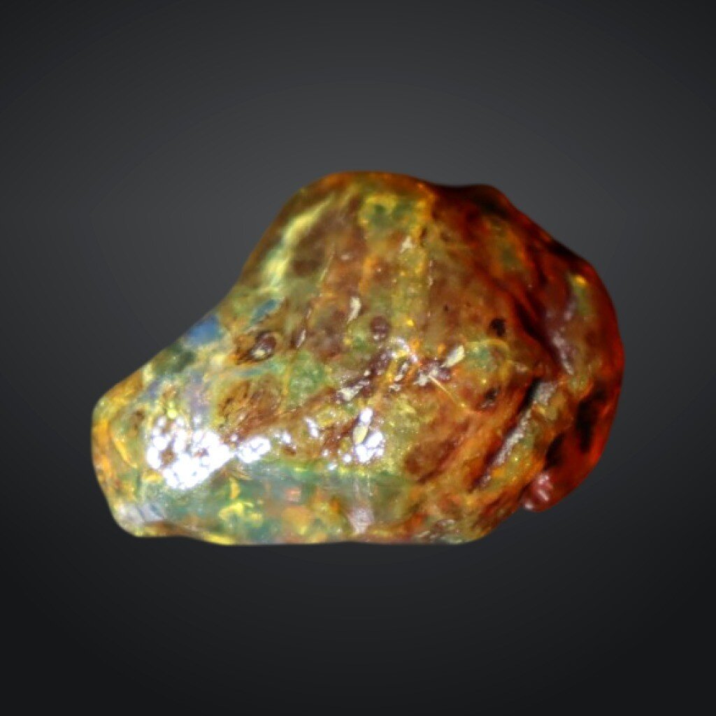 Genuine Authentic Green Blue Dominican Amber Rough Specimen Chunk 46mm 14.7g – photo 8