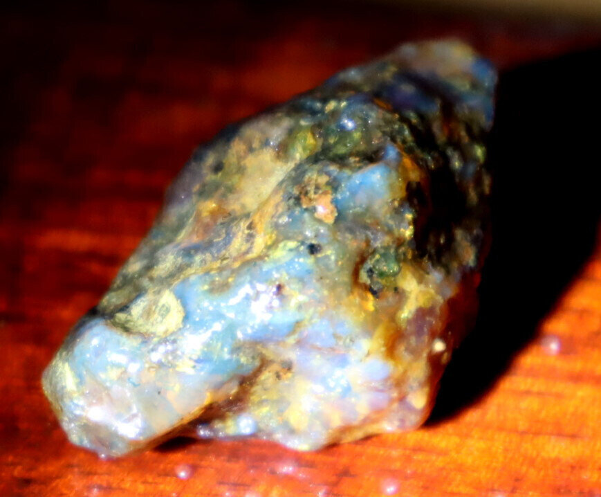 Beautiful Natural Dominican Translucent Sky Blue Amber Rough Specimen 40mm 10g – photo 8