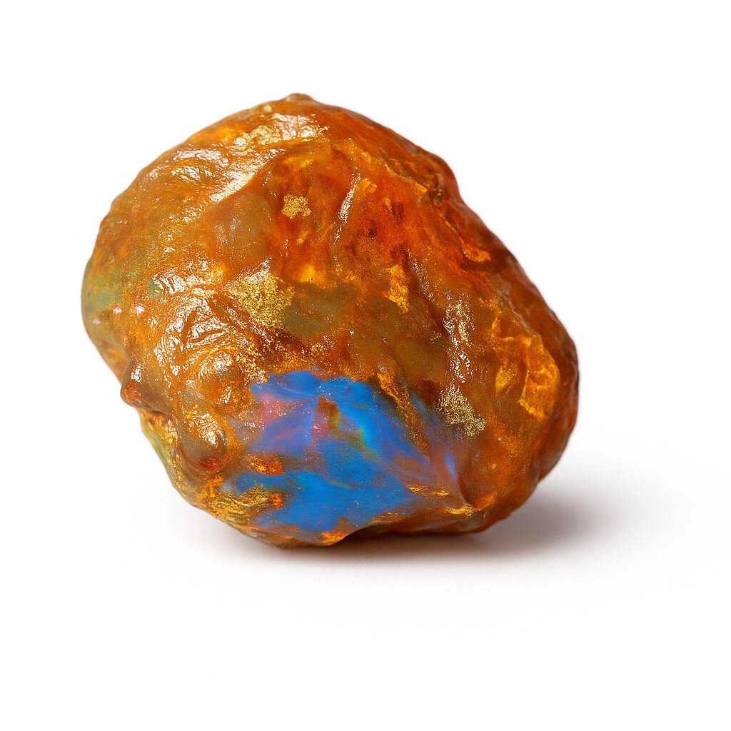 Exquisite Natural Dominican Clear Sky Blue Amber Rough Specimen 37mm 9g – photo 3