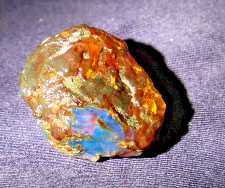 Exquisite Natural Dominican Clear Sky Blue Amber Rough Specimen 37mm 9g – photo 4