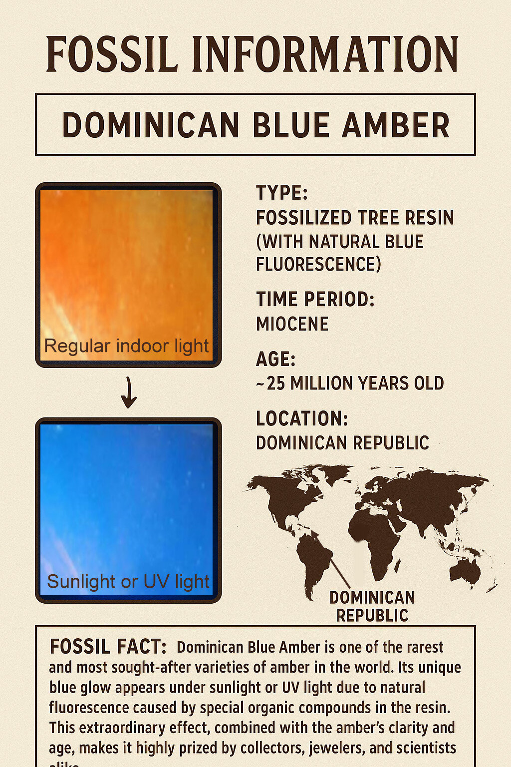 Exquisite Natural Dominican Clear Sky Blue Amber Rough Specimen 52mm 24.5g – photo 2