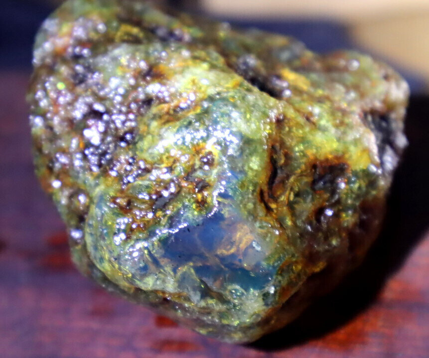 Outstanding Natural Dominican Clear Yellow Blue Amber Rough Specimen 62mm 66g – photo 5