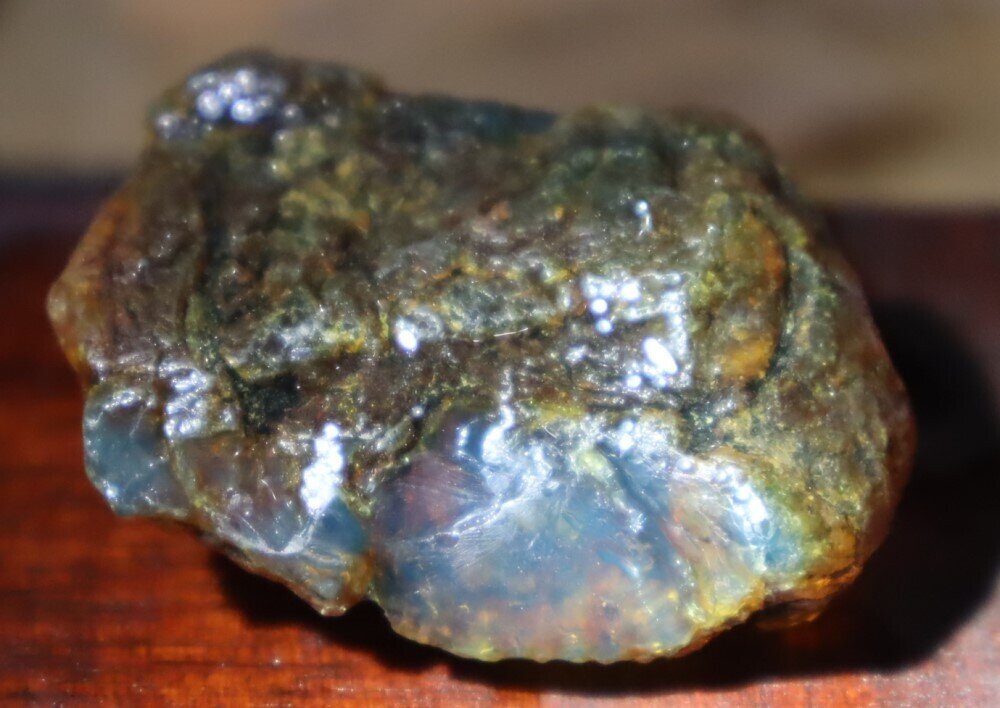 Beautiful Natural DR Crystal Clear Green Blue Amber Rough Specimen 46mm 18.7g – photo 5