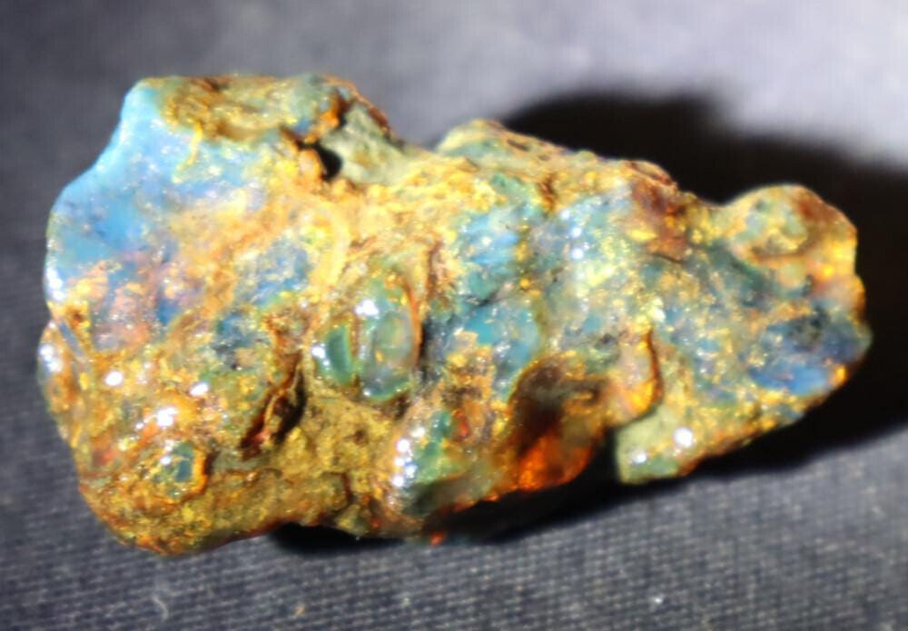 Natural Dominican Translucent Deep Blue Amber Rough Specimen 48mm 13g – photo 7