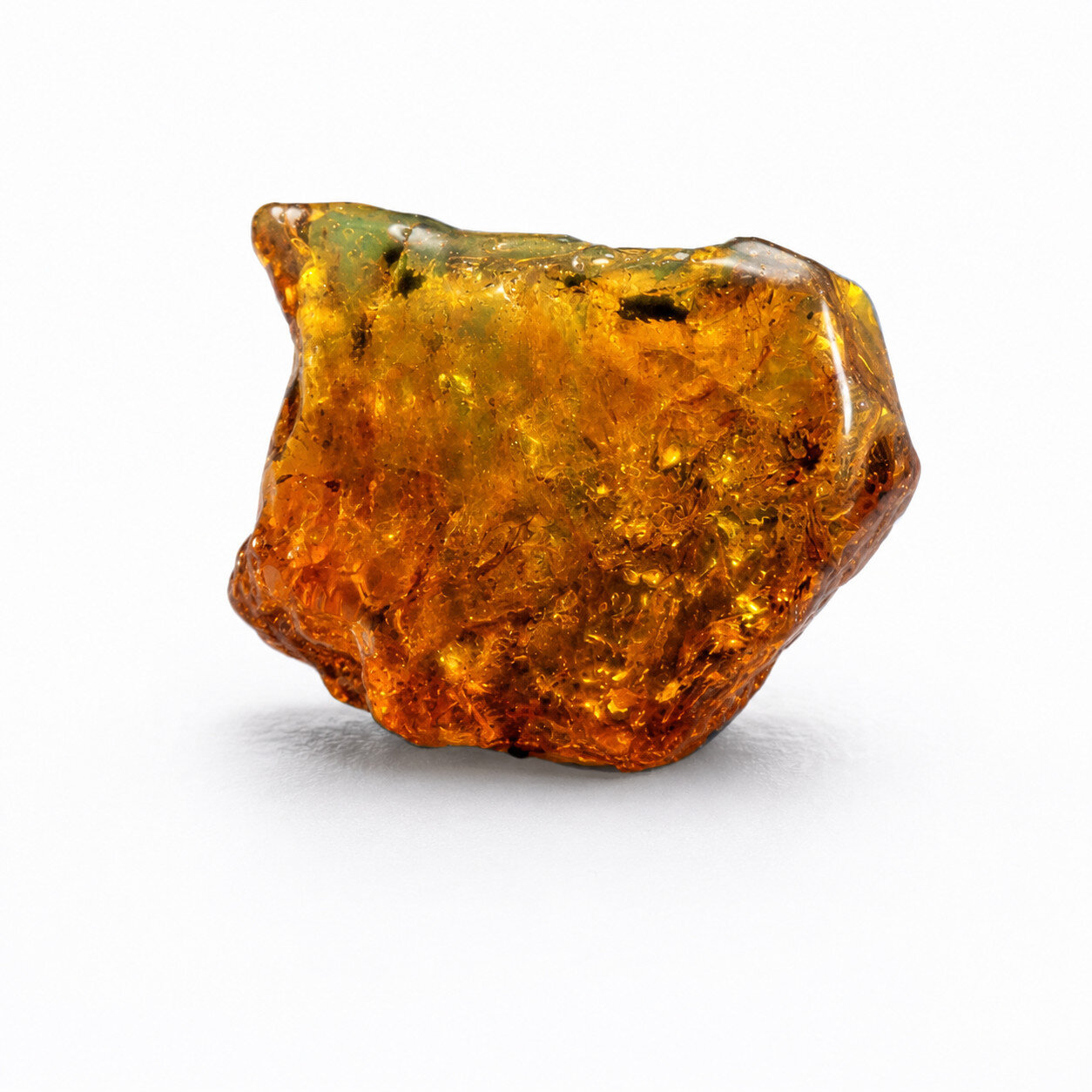 Elegant Fine Orange Blue Dominican Amber Rough Specimen Chunk 38mm 10.9g – photo 7