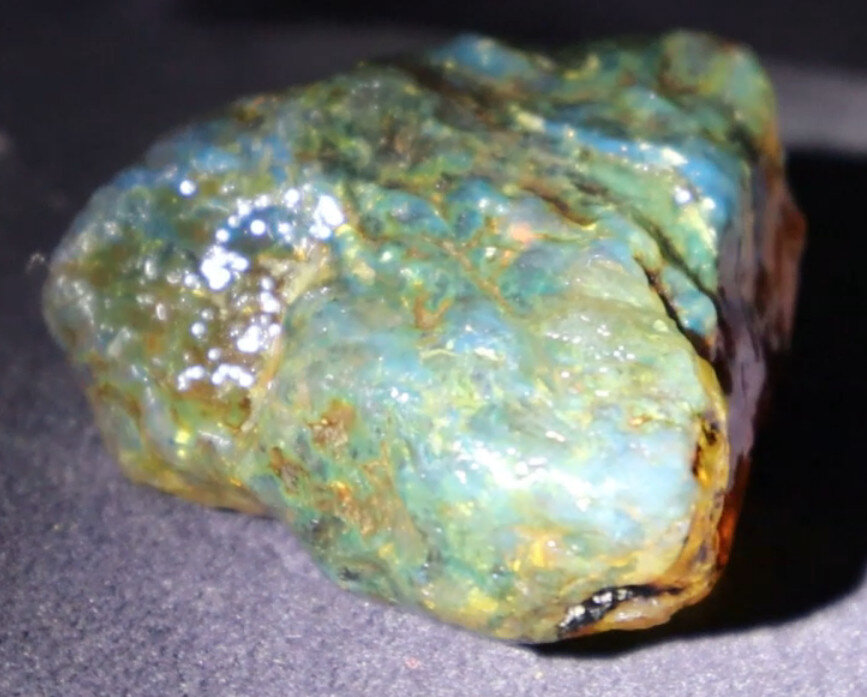 Beautiful Natural Dominican Clear Green Blue Amber Rough Specimen 53mm 31g – photo 11