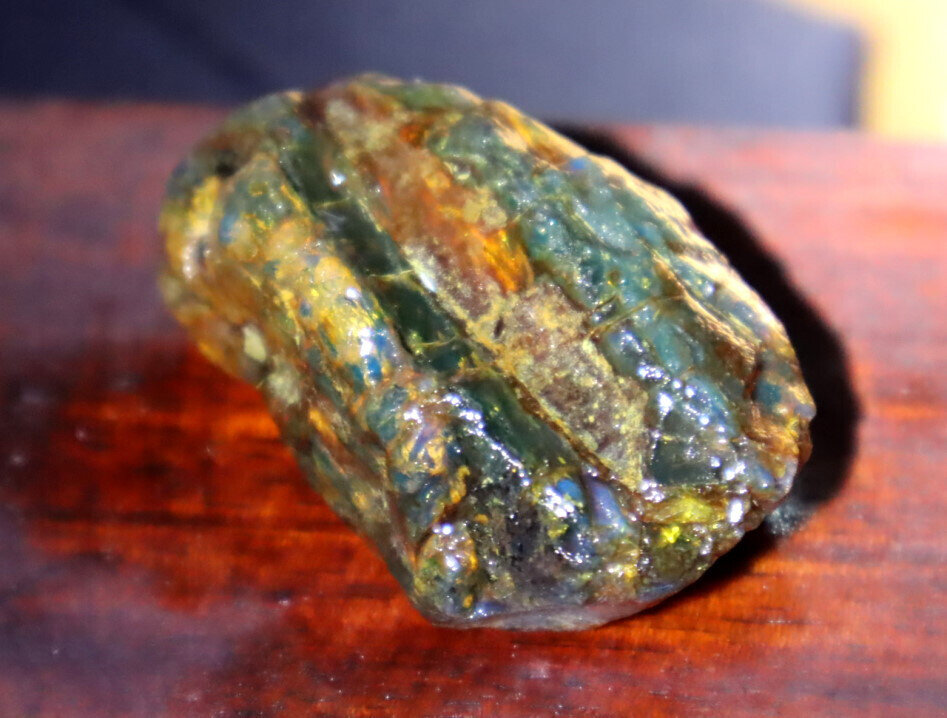 Exquisite Natural Dominican Clear Deep Blue Amber Rough Specimen 45mm 12.7g – photo 8