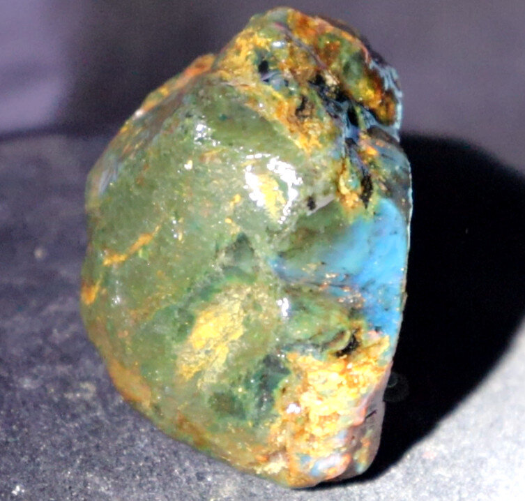 Beautiful Natural Dominican Clear Green Blue Amber Rough Specimen 53mm 37g – photo 10