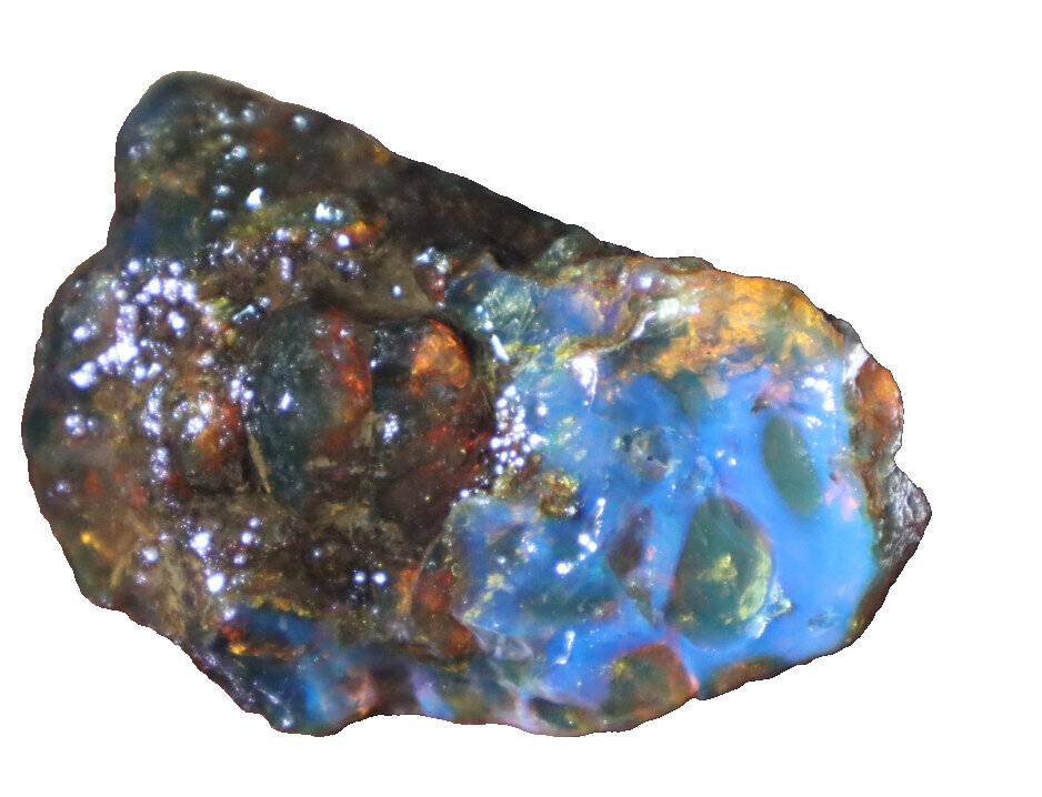 Finest Natural Dominican Clear Green Blue Amber Rough Specimen 58mm 25g – photo 9