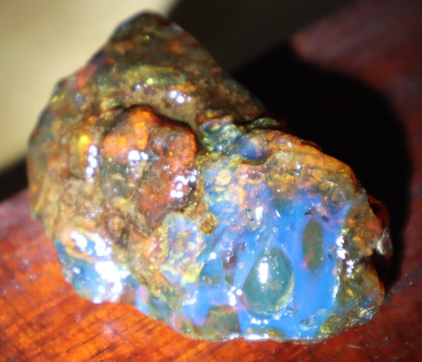 Finest Natural Dominican Clear Green Blue Amber Rough Specimen 58mm 25g – photo 10