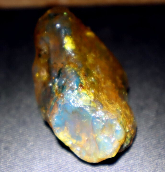 Excellent Natural Dominican Clear Yellow Blue Amber Rough Specimen 40mm 9.6g – photo 5