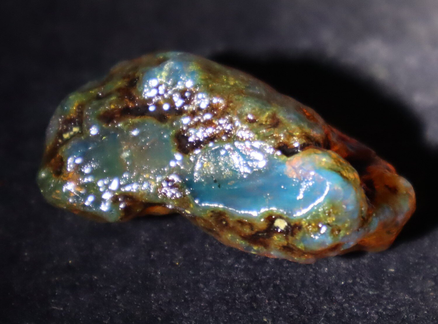 Charming Design Natural Dominican Clear Green Blue Amber Rough Specimen 43mm 11g – photo 9