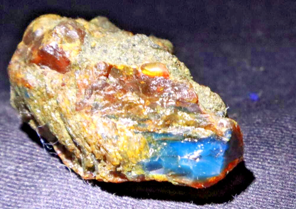 Exquisite Natural Dominican Clear Sky Blue Amber Rough Specimen 34mm 7.5g – photo 3