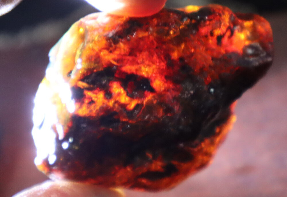 Exquisite Natural Dominican Clear Sky Blue Amber Rough Specimen 56mm 27.4g – photo 13
