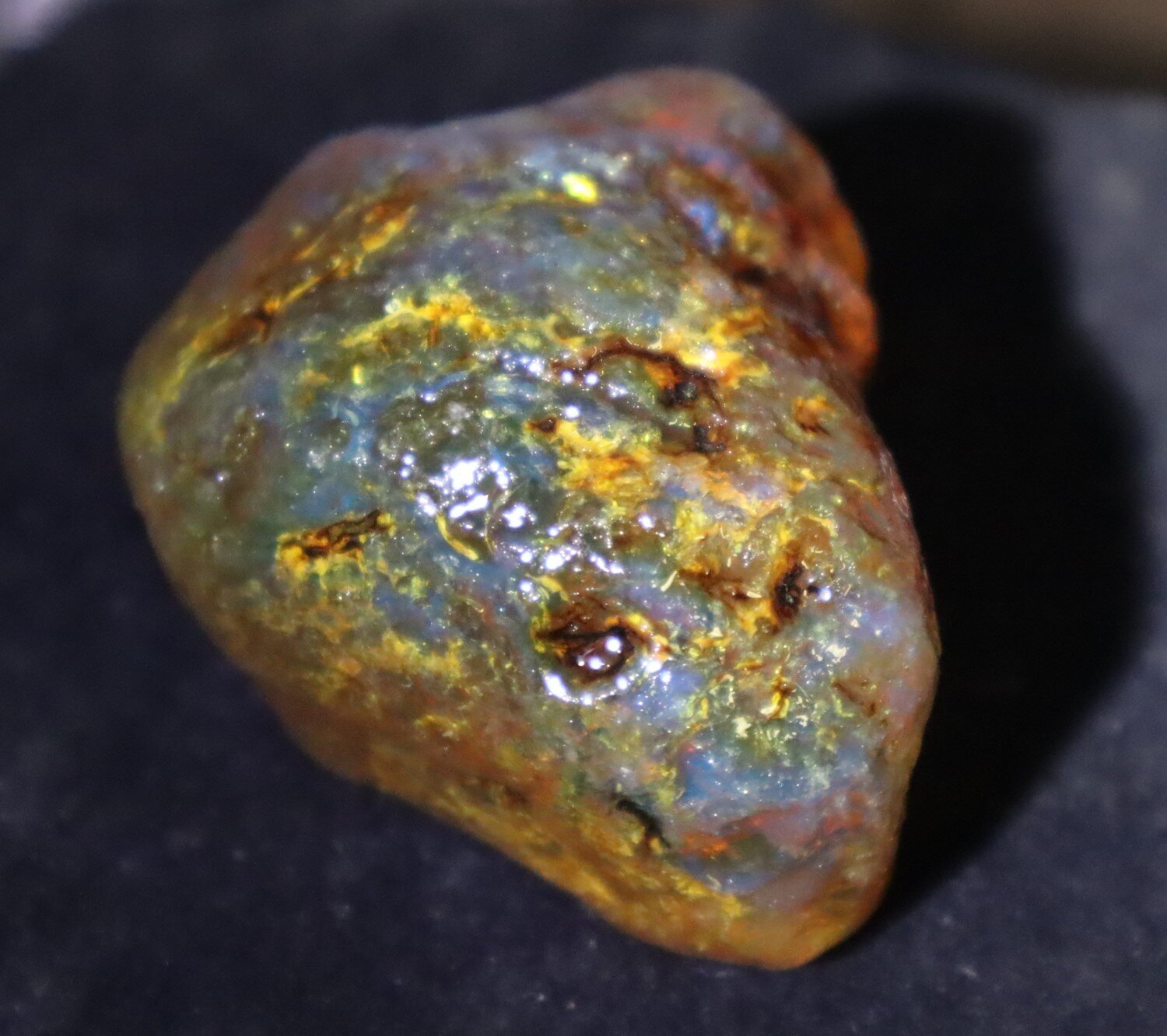 Beautiful Natural Dominican Clear Green Blue Amber Rough Specimen 51mm 47.8g – photo 11