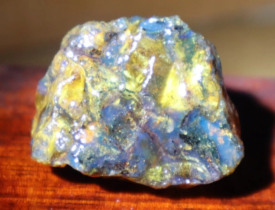 Charming Design Natural Dominican Transl Yellow Blue Amber Rough Specimen 37g – photo 4