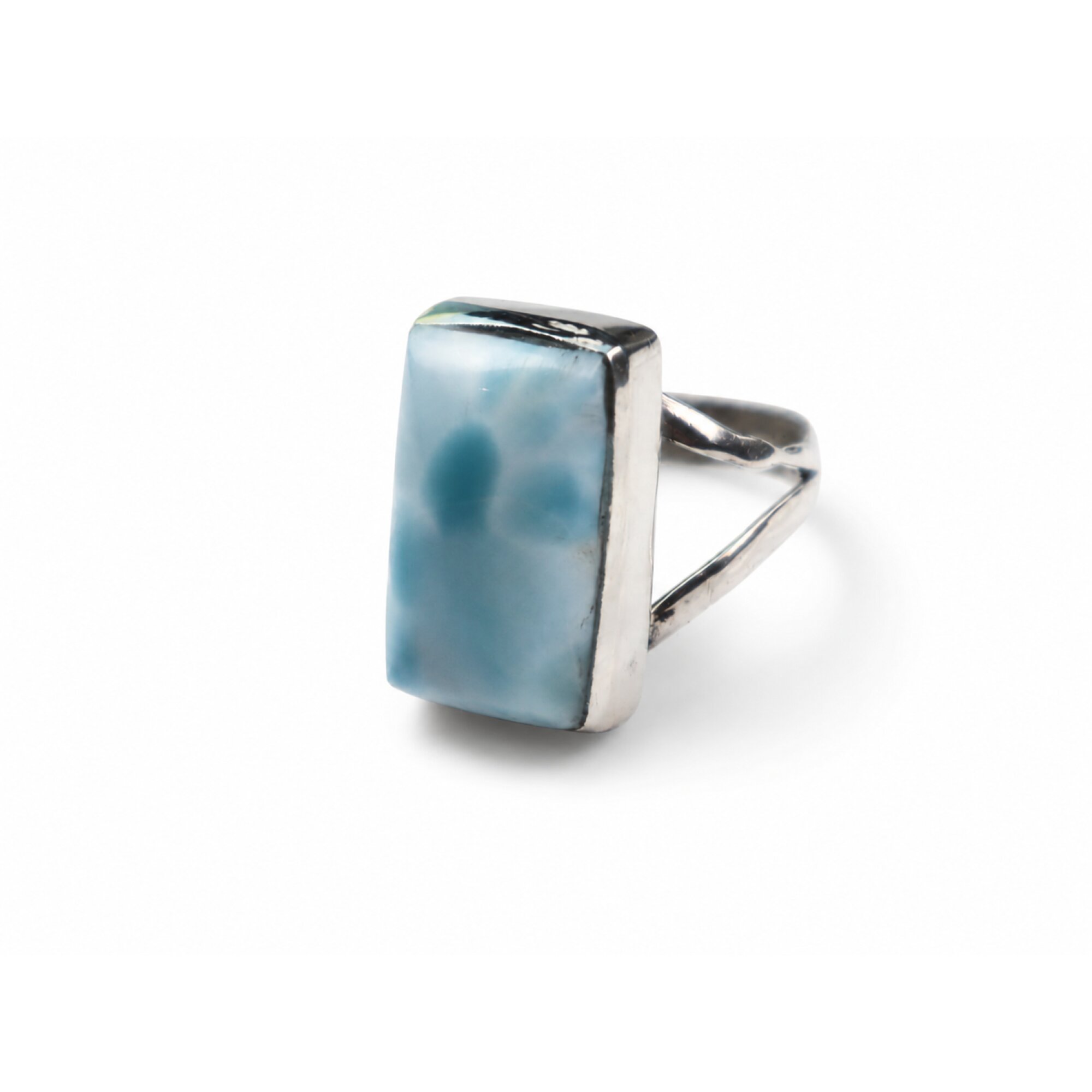 Studio Made Sky Blue Larimar 925 Sterling Silver Ring #6.5 – photo 4