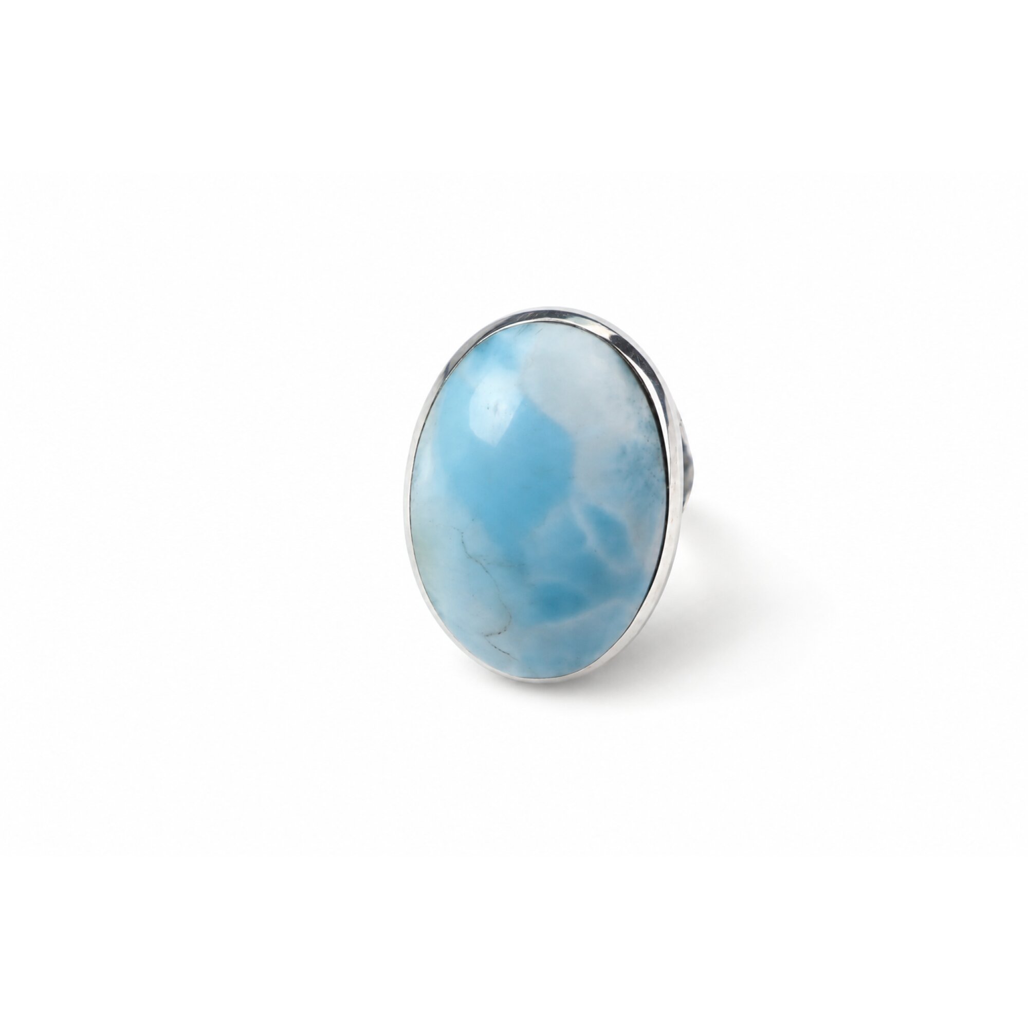 Boutique Collection Sky Blue Larimar 925 Sterling Silver Ring #6.5 – photo 4