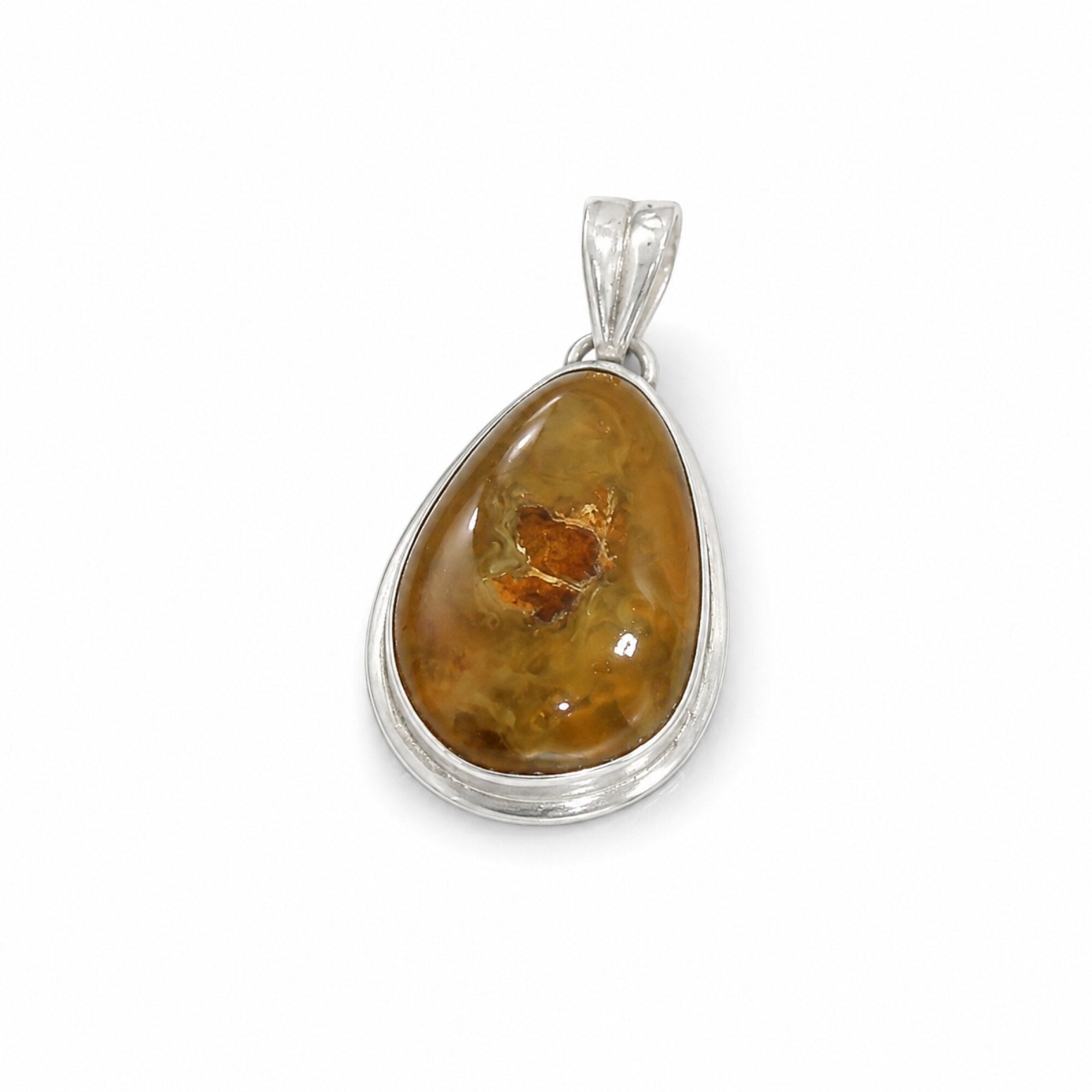 Expertly Crafted Translucent Butter Scotch Yellow Dominican Amber 925 Sterling Silver – photo 2