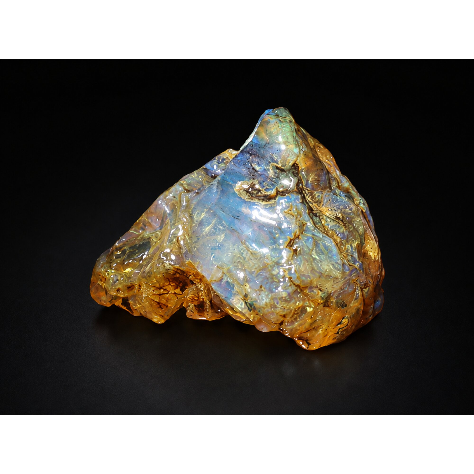 Raw Beauty Clear Sky Blue Dominican Amber Natural 45mm 15.5g – photo 9
