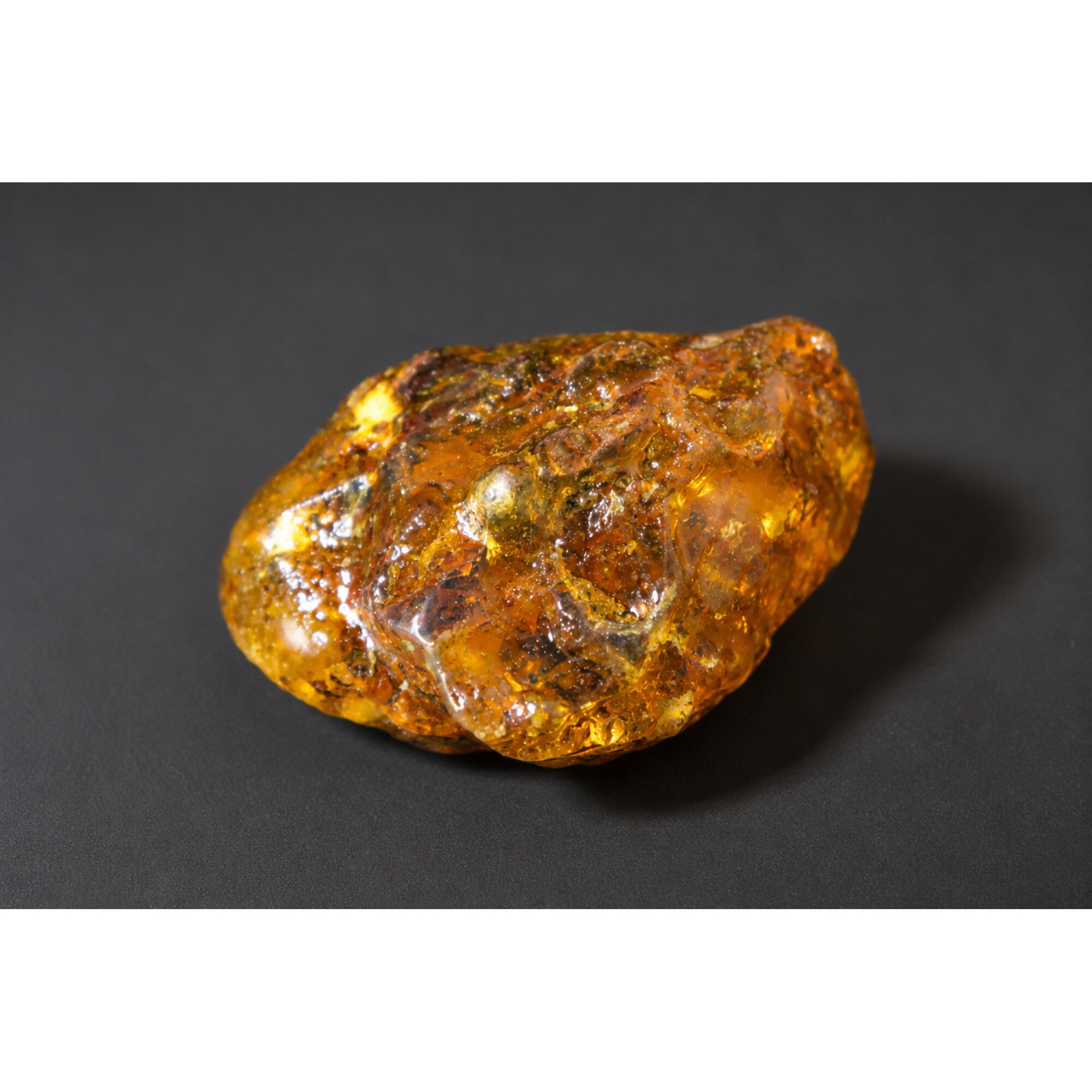 Clear deep orange Natural Dominican Amber rough Specimen 59 mm – photo 2