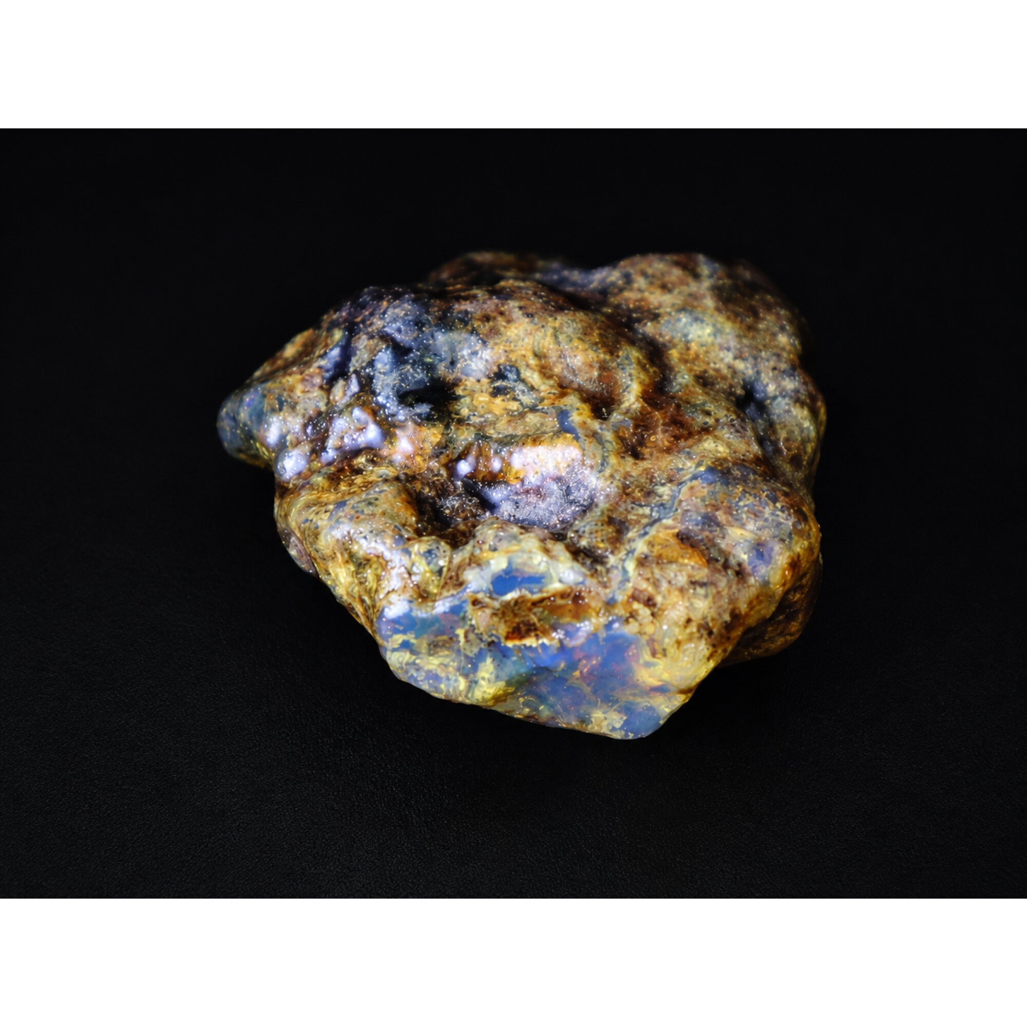 Translucent deep blue Natural Dominican Amber rough Specimen 43 mm – photo 6