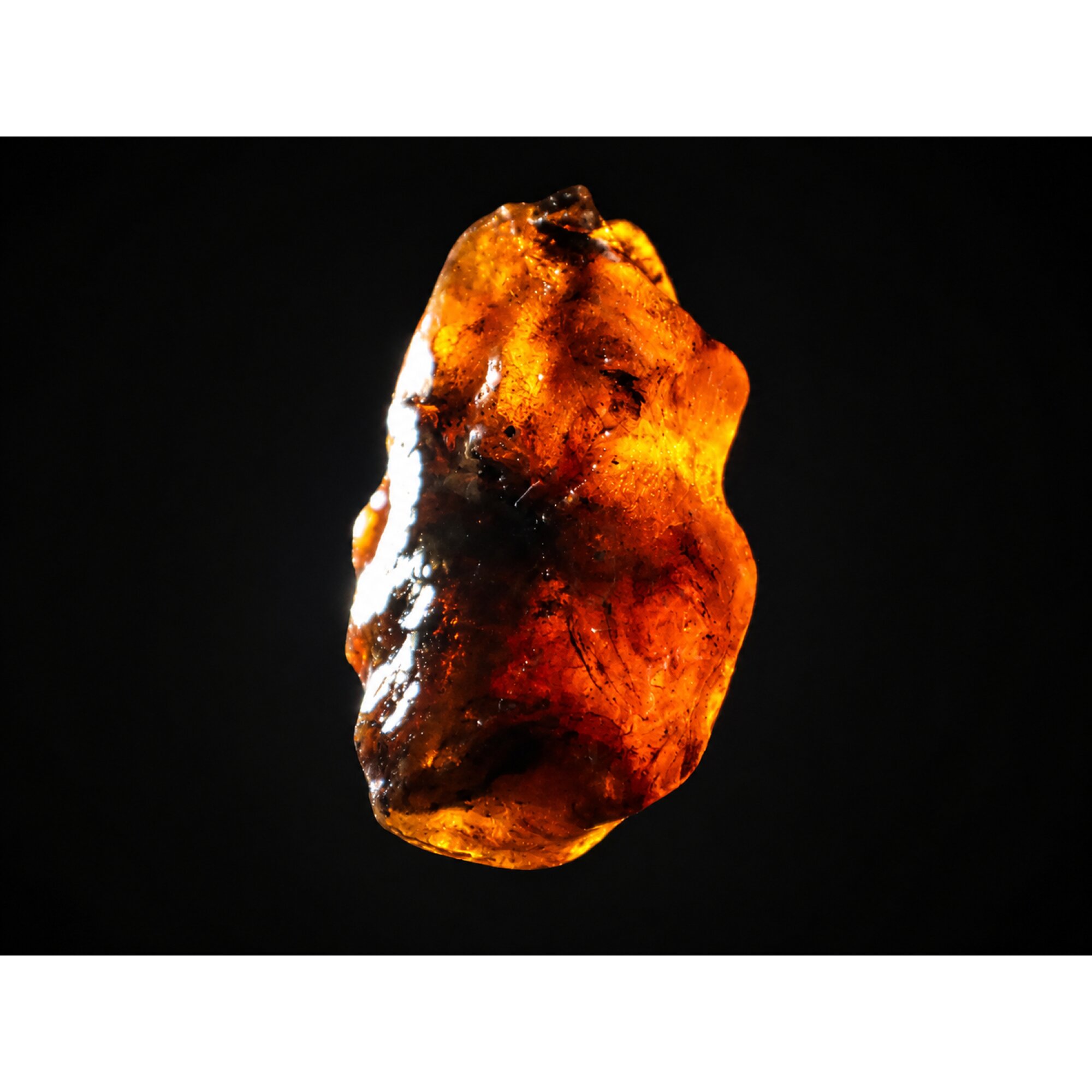 Clear sea blue Natural Dominican Amber rough Specimen 38 mm – photo 6