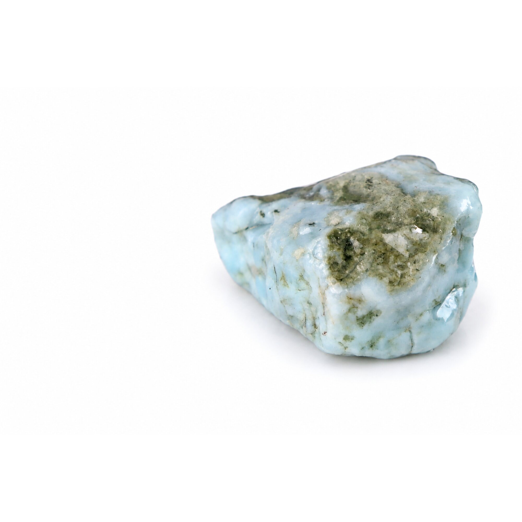 light blue Natural Dominican Larimar chunk Rough Specimen 40 mm – photo 4