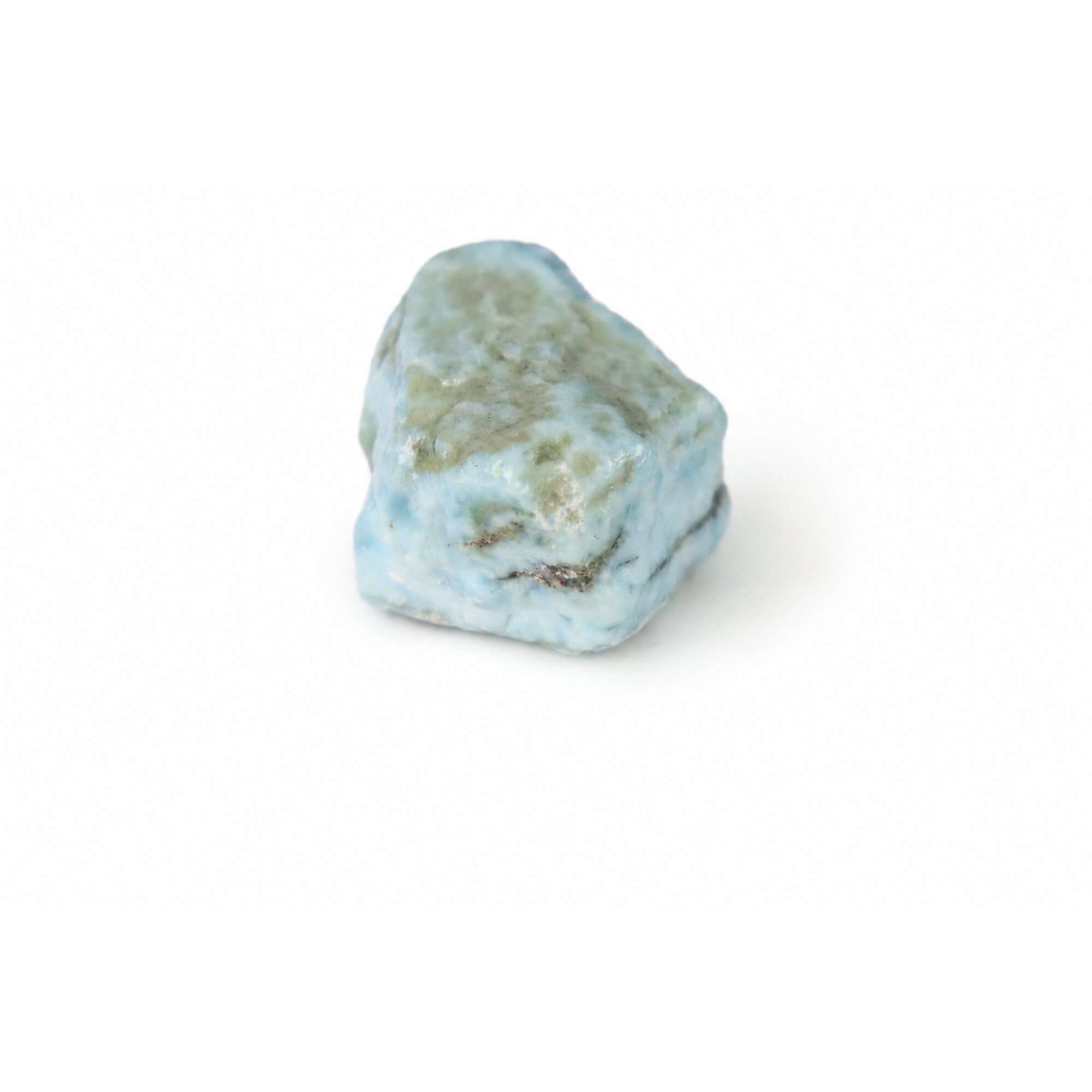 light blue Natural Dominican Larimar chunk Rough Specimen 30 mm – photo 4