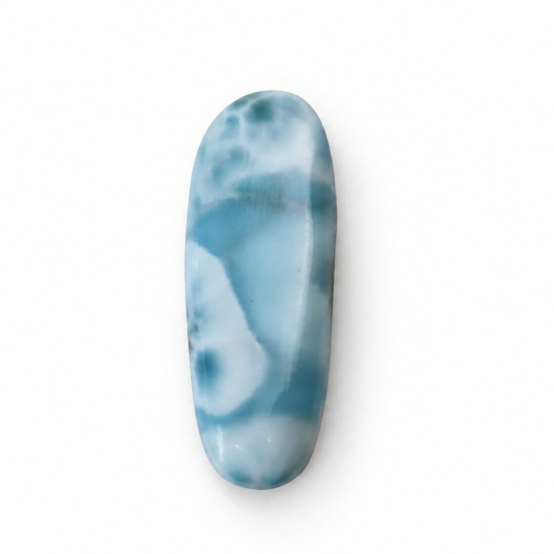 Genuine Sky Blue Larimar Oval Stone 35mm