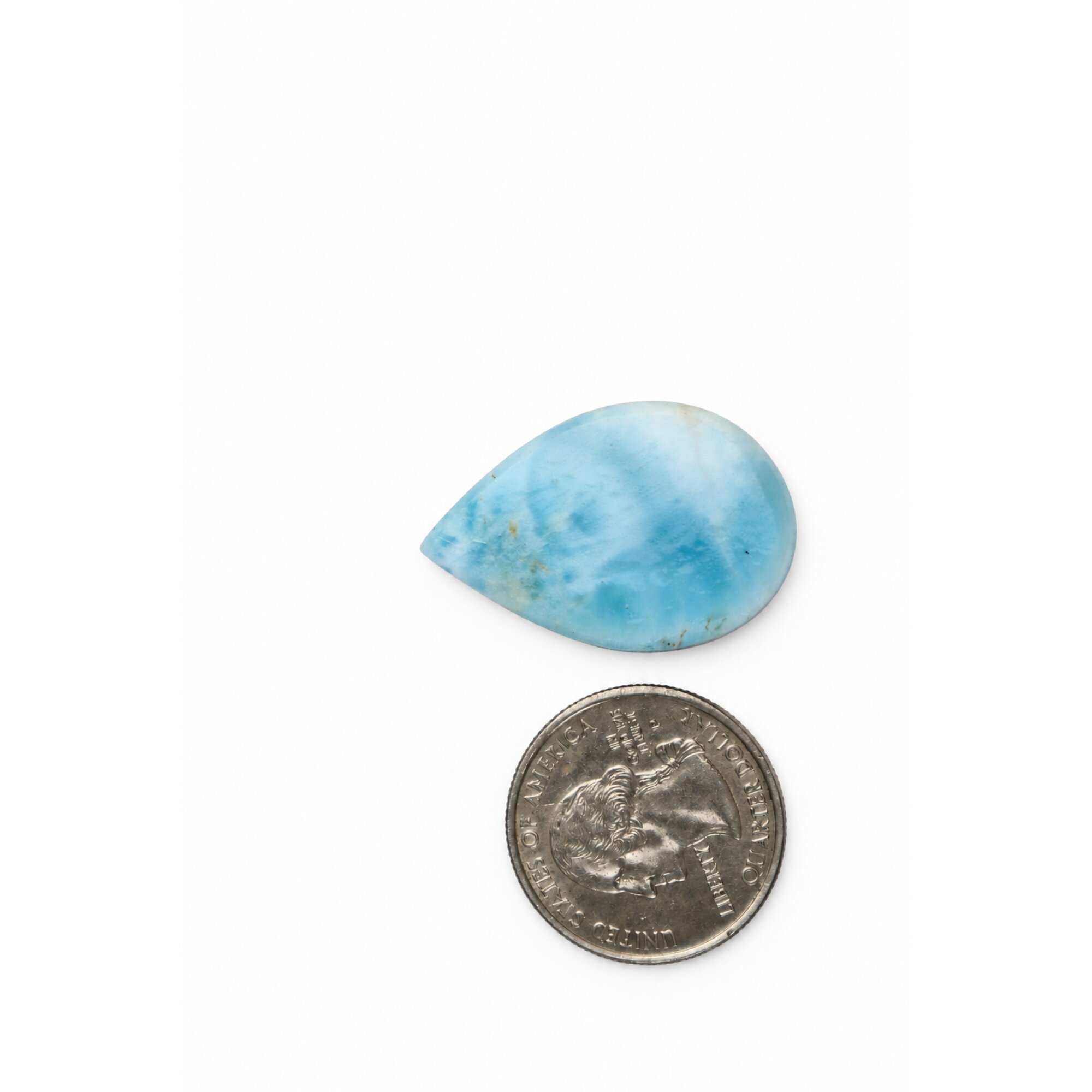 Artisan Crafted ocean blue larimar Polished 32mm – photo 2