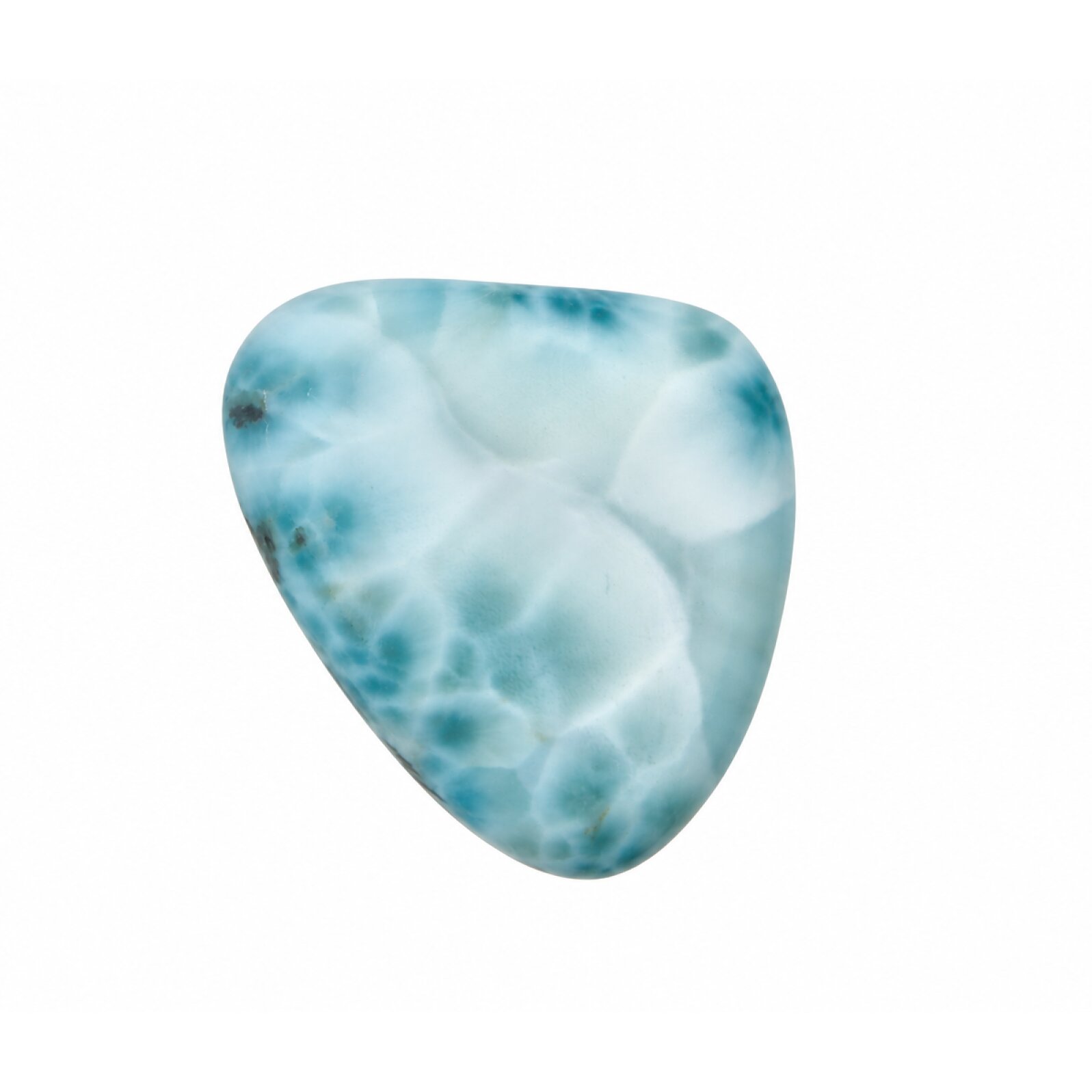 Genuine Handcrafted light blue larimar Polished 40mm – photo 2