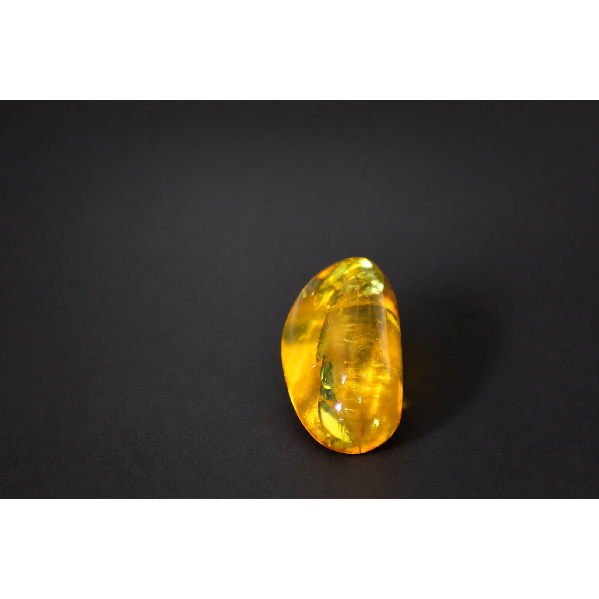 Real yellow Dominican amber Beetle stone 33mm – photo 8