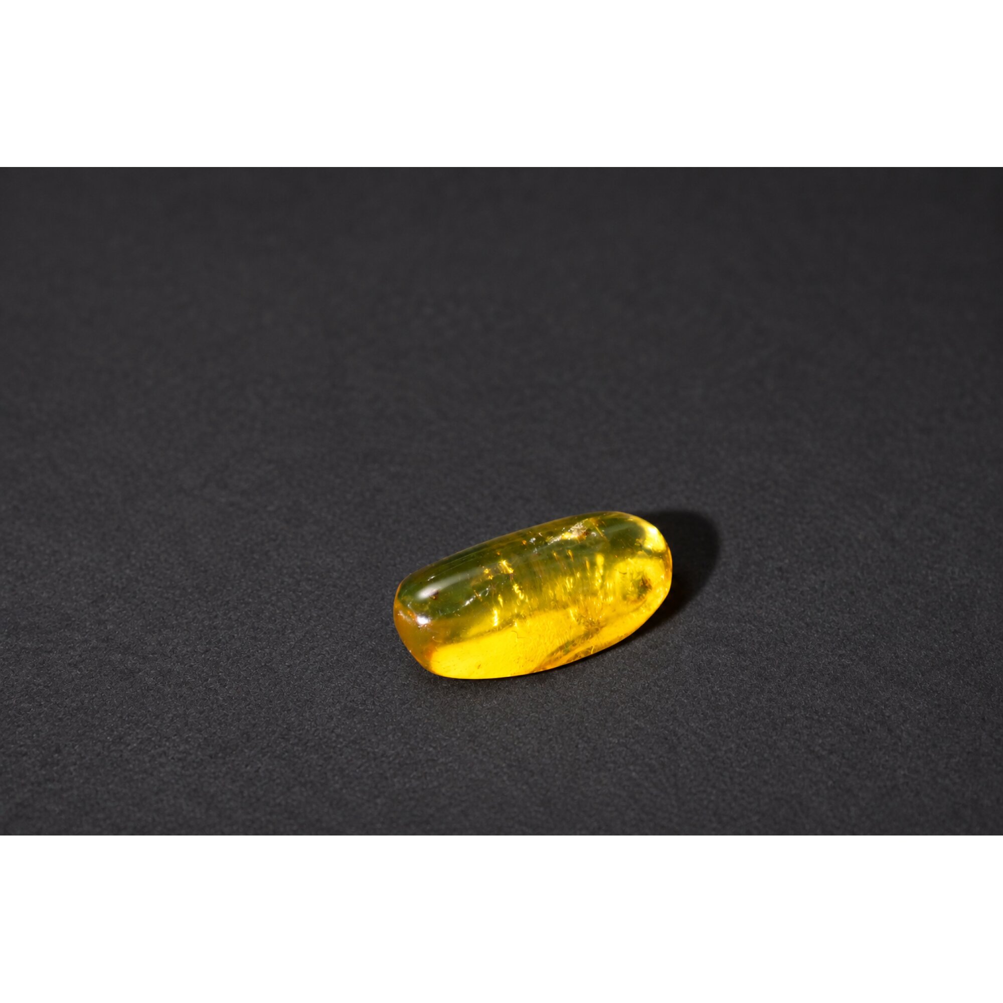 Authentic yellow Dominican amber fly insect stone 25mm – photo 2
