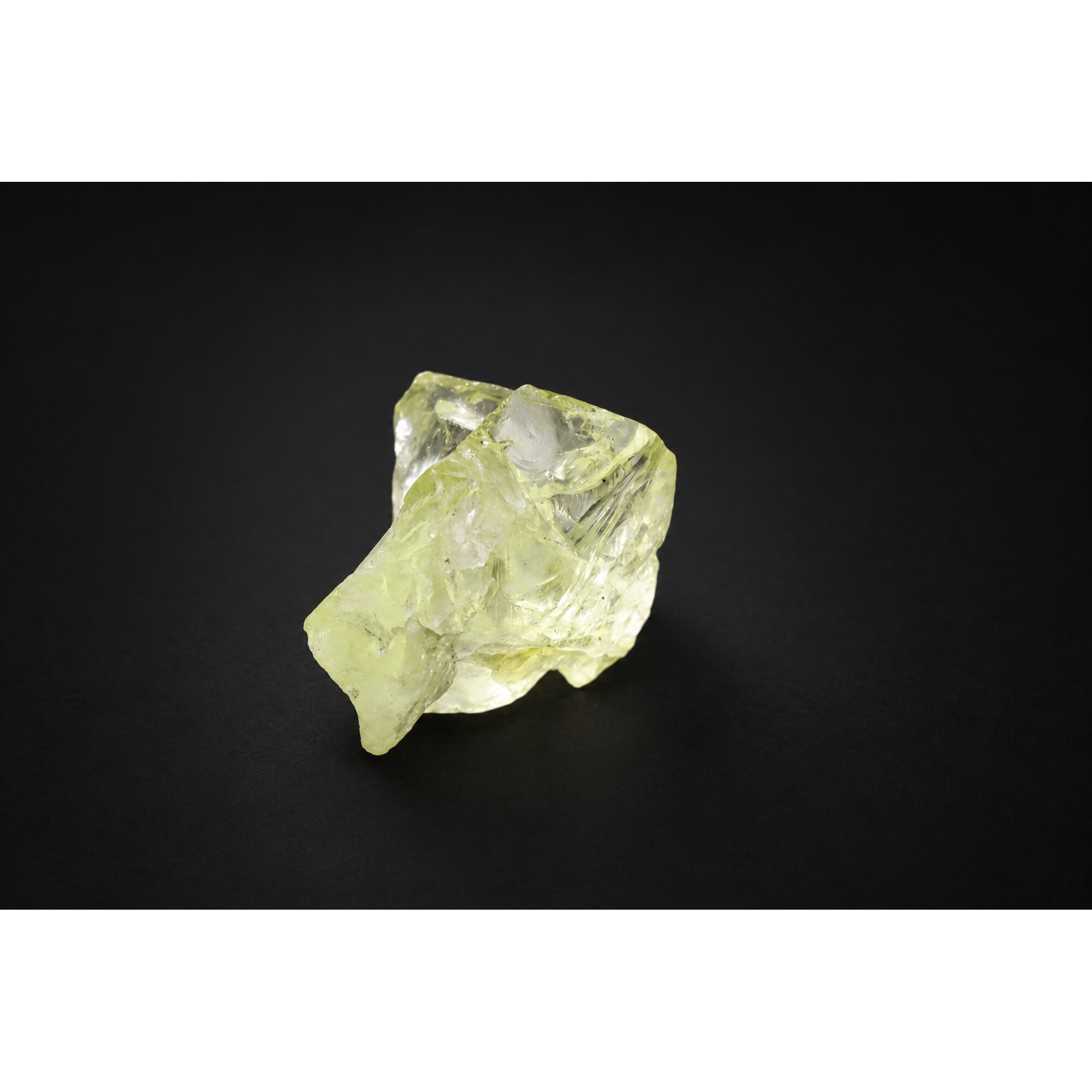 Genuine yellow green quartz / prasiolite raw specimen 30mm – photo 3