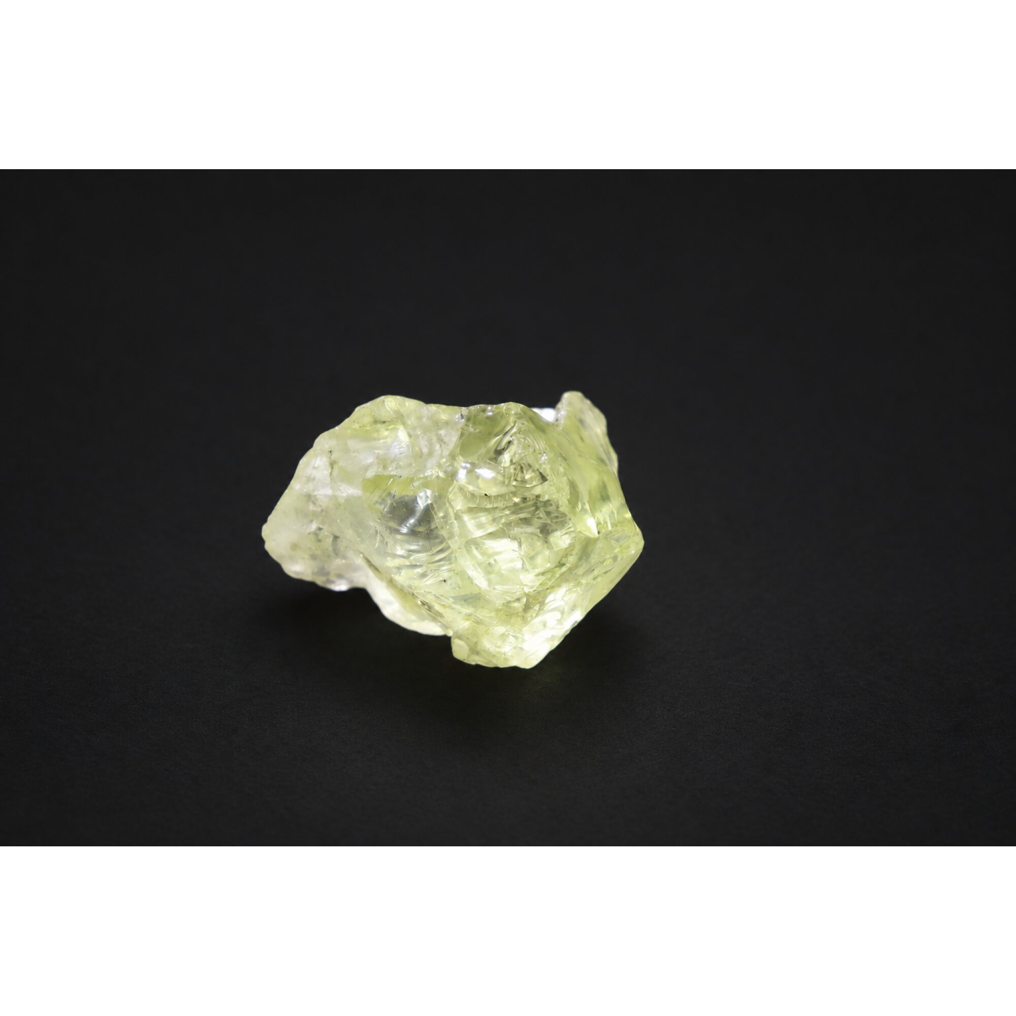 Genuine yellow green quartz / prasiolite raw specimen 30mm – photo 4