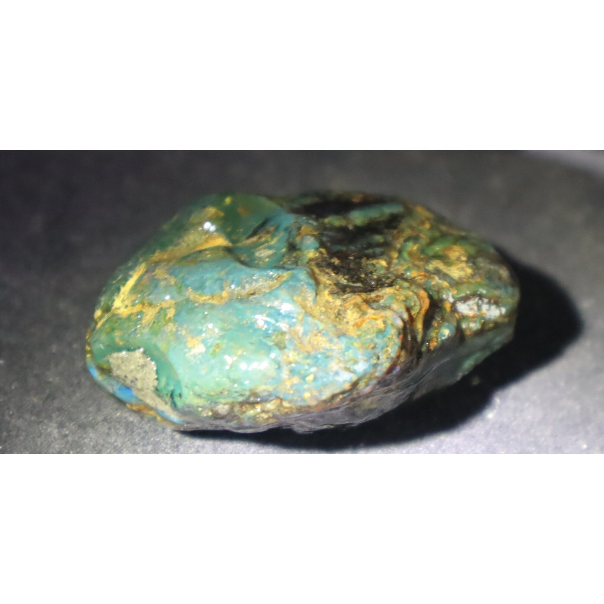 Authentic green blue rough specimen Dominican amber 55mm – photo 3