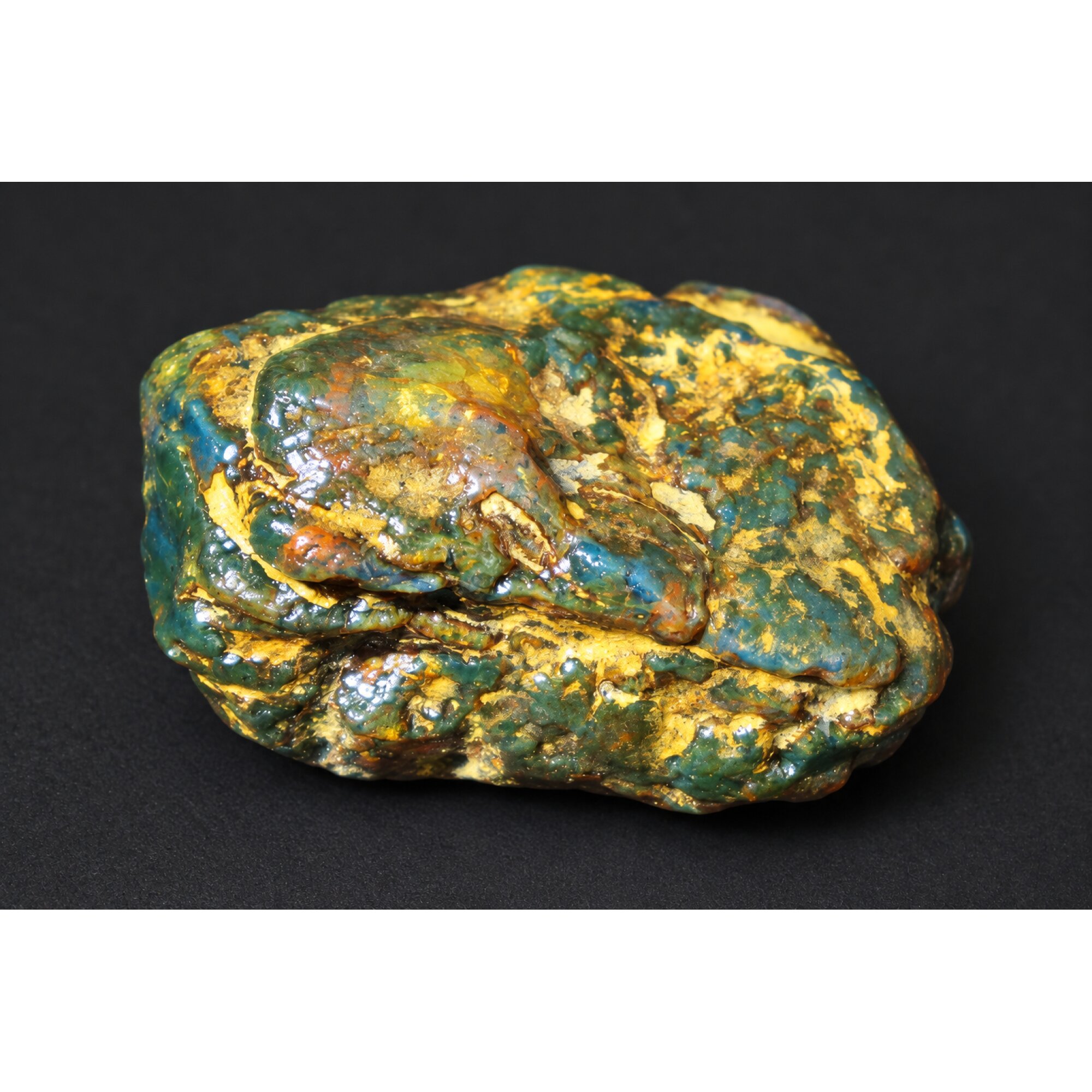 Genuine green blue rough specimen Dominican amber 50mm – photo 9