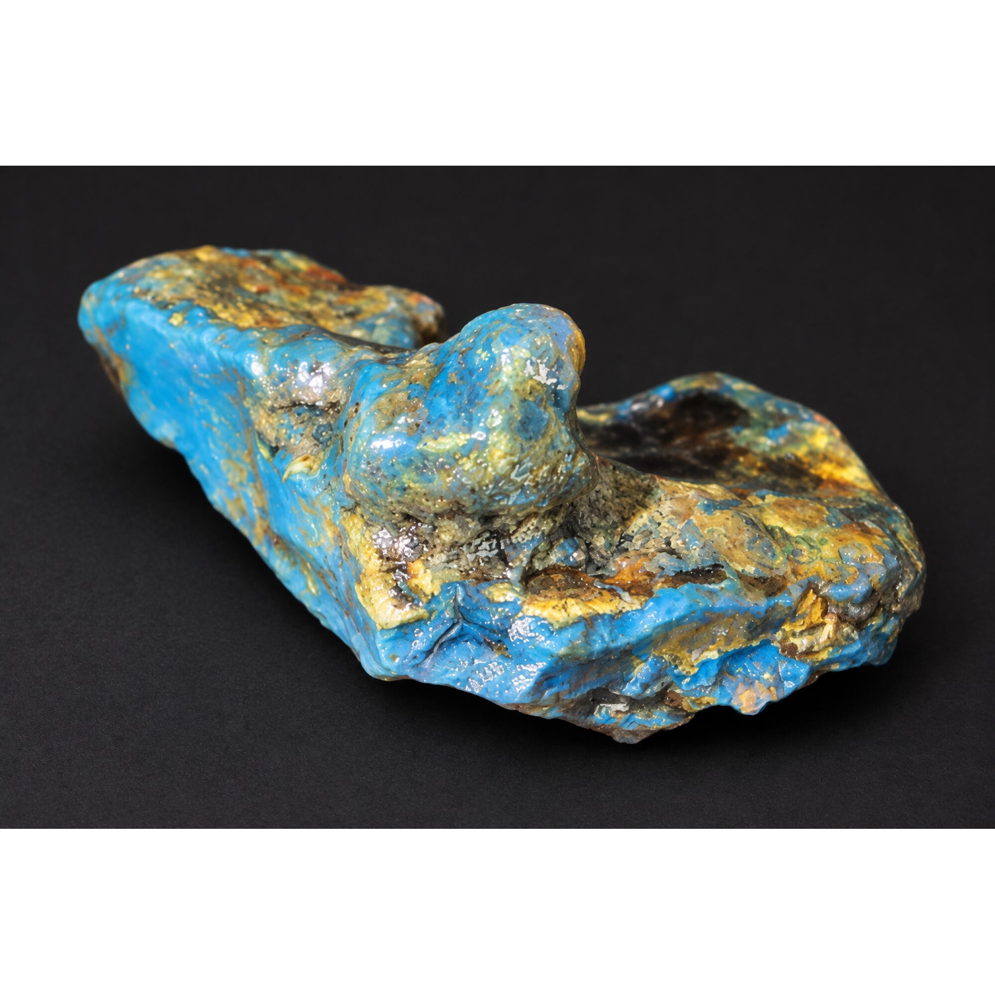 Authentic sky blue rough specimen Dominican amber 44mm – photo 2