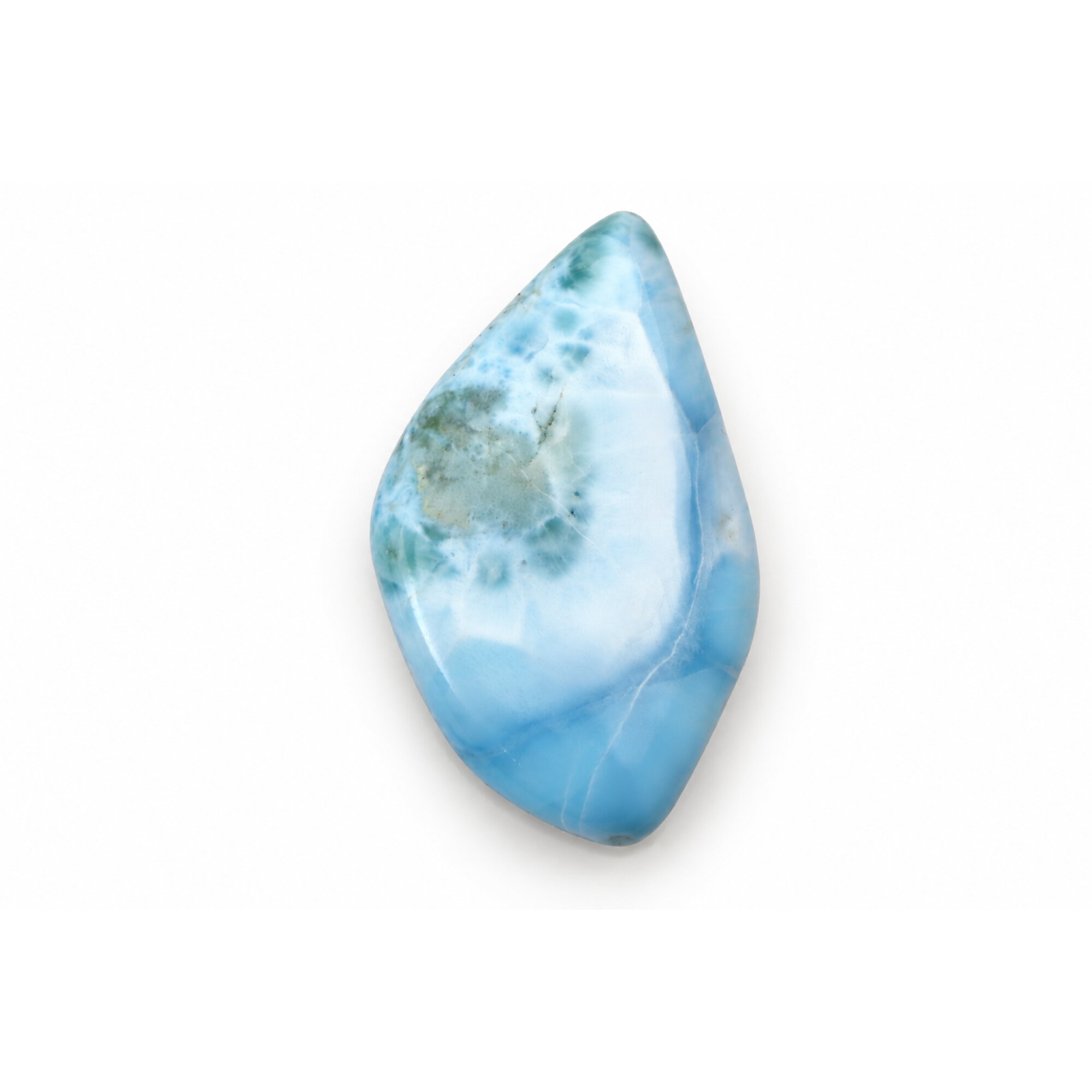Authentic sea blue Dominican Larimar cabochon 48mm – photo 5