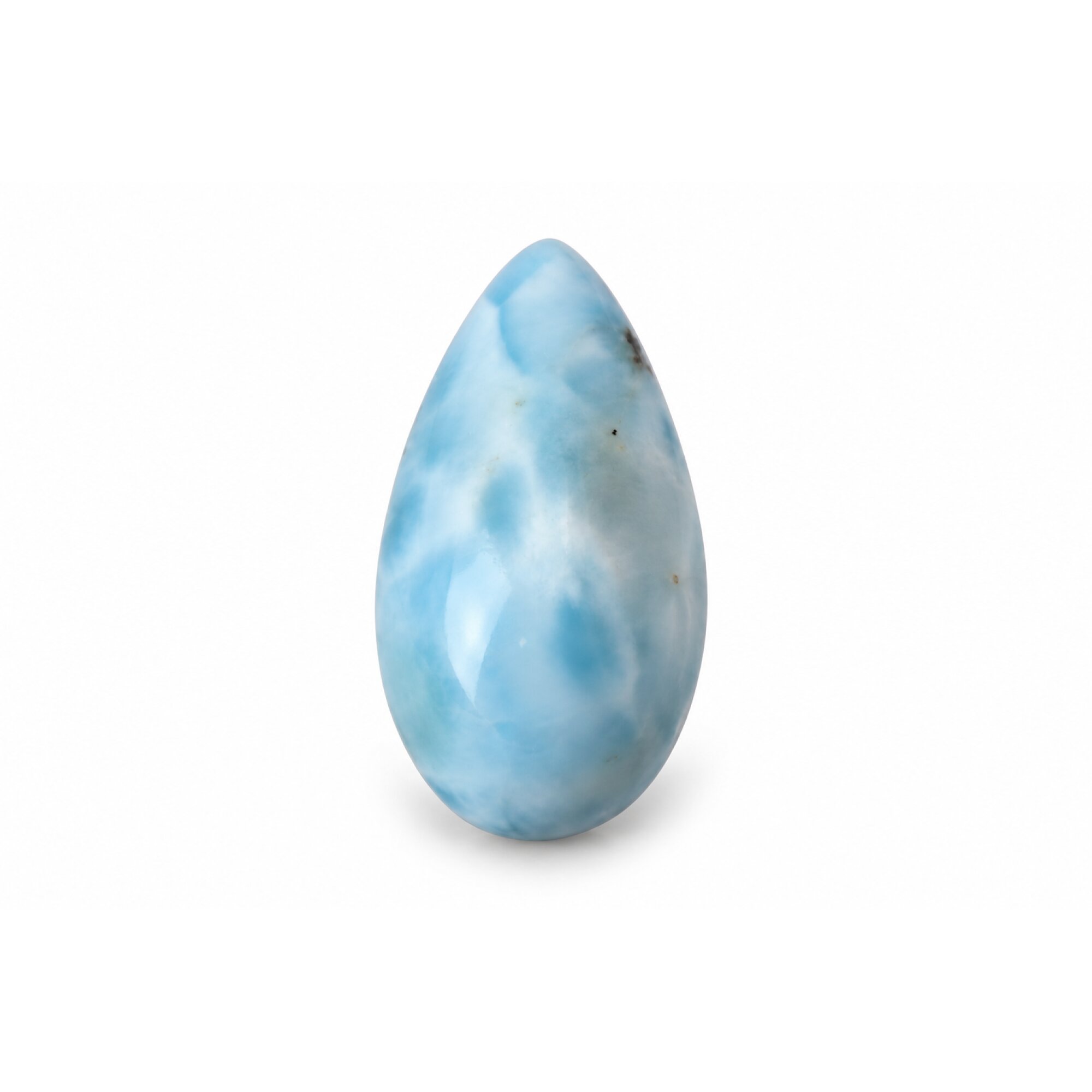 Genuine sky blue Dominican Larimar cabochon 22mm – photo 4