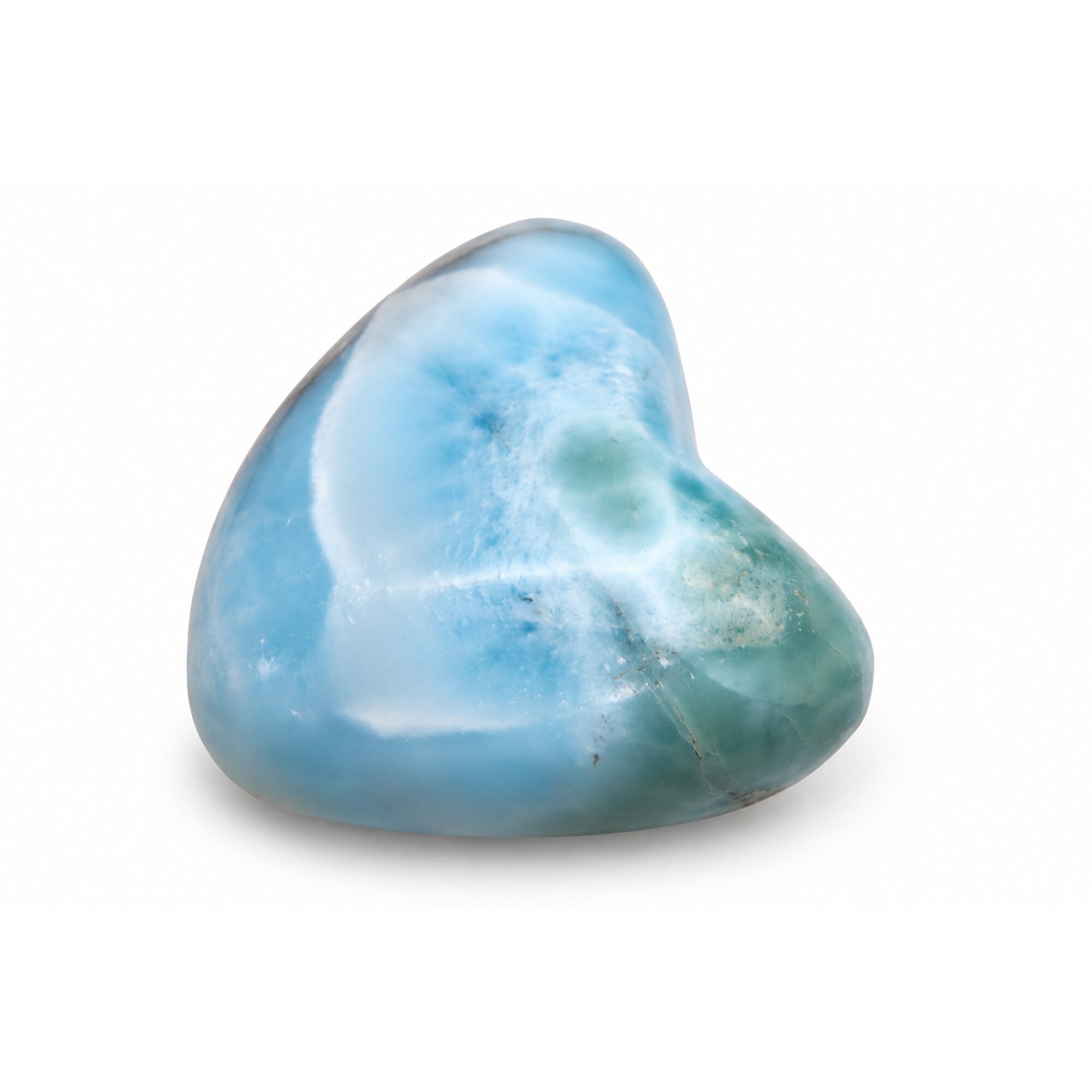 Nature created red blue Dominican Larimar cabochon 25mm – photo 5