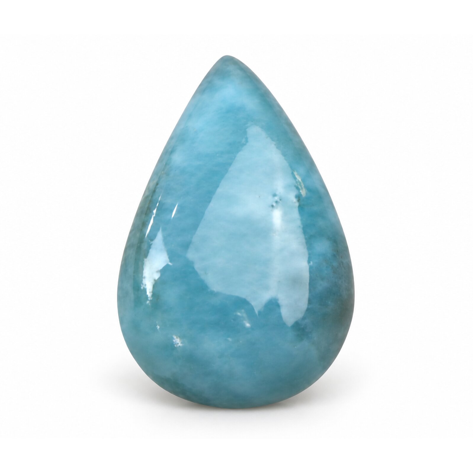 Authentic deep blue Dominican Larimar cabochon 30mm