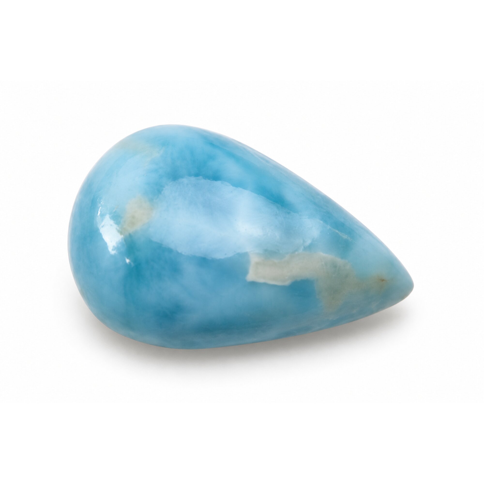 Authentic sky blue Dominican Larimar cabochon 22mm – photo 6