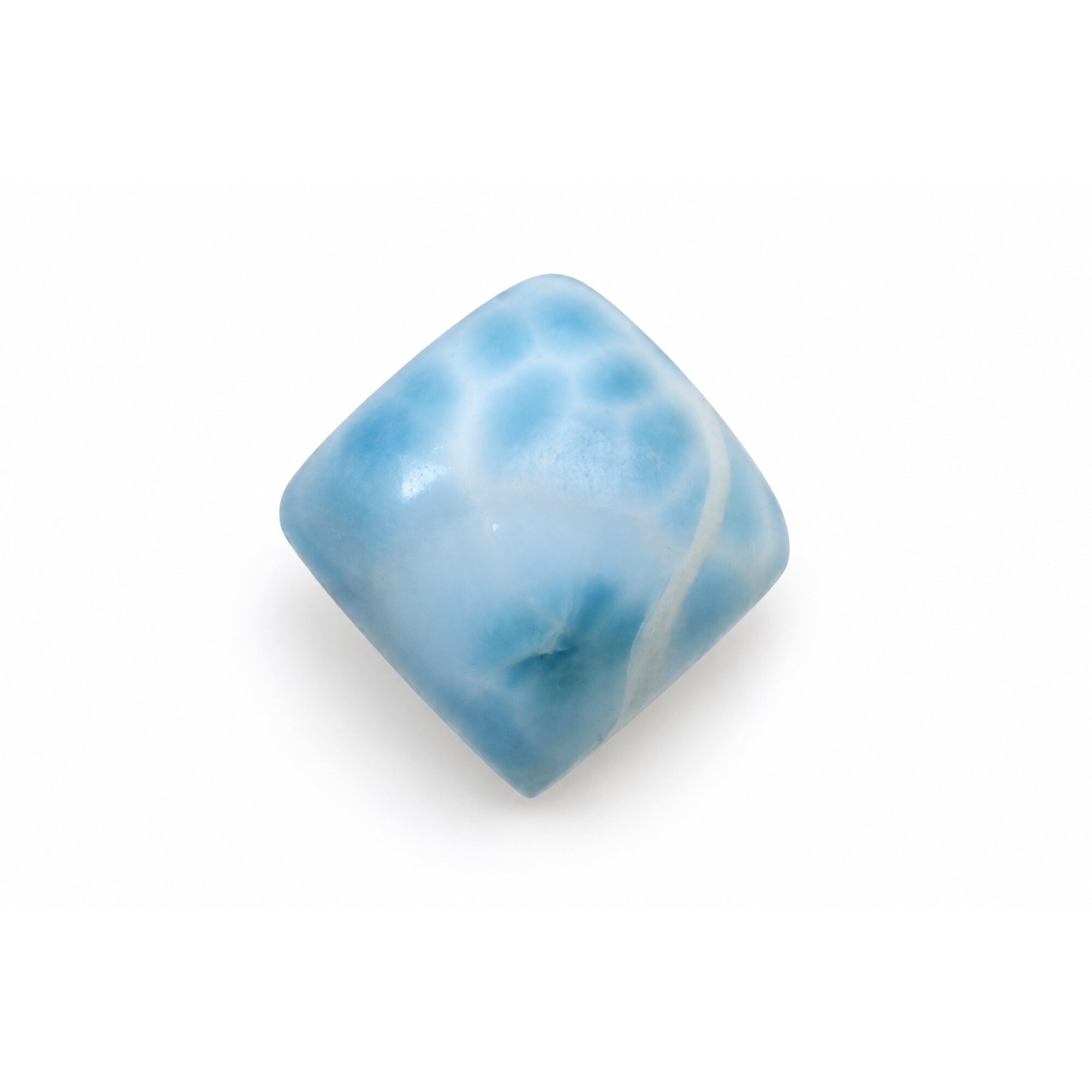 Authentic sky blue Dominican Larimar cabochon 14.5mm – photo 2