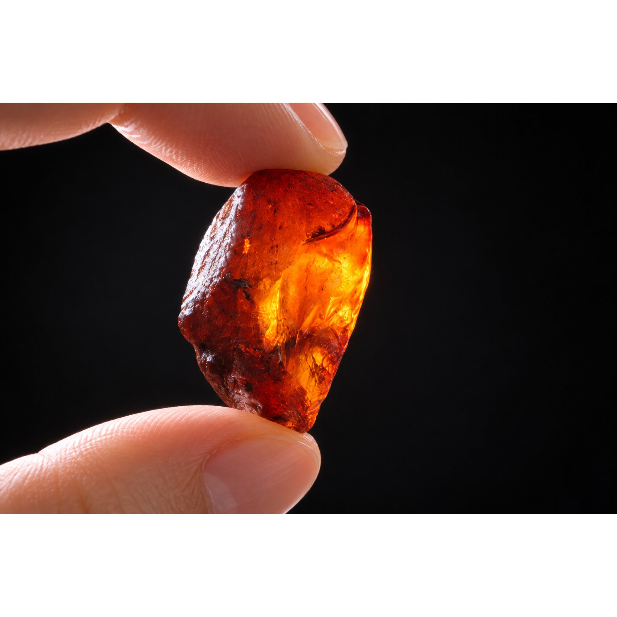 Genuine deep sea blue rough specimen Dominican amber 10.6g – photo 10