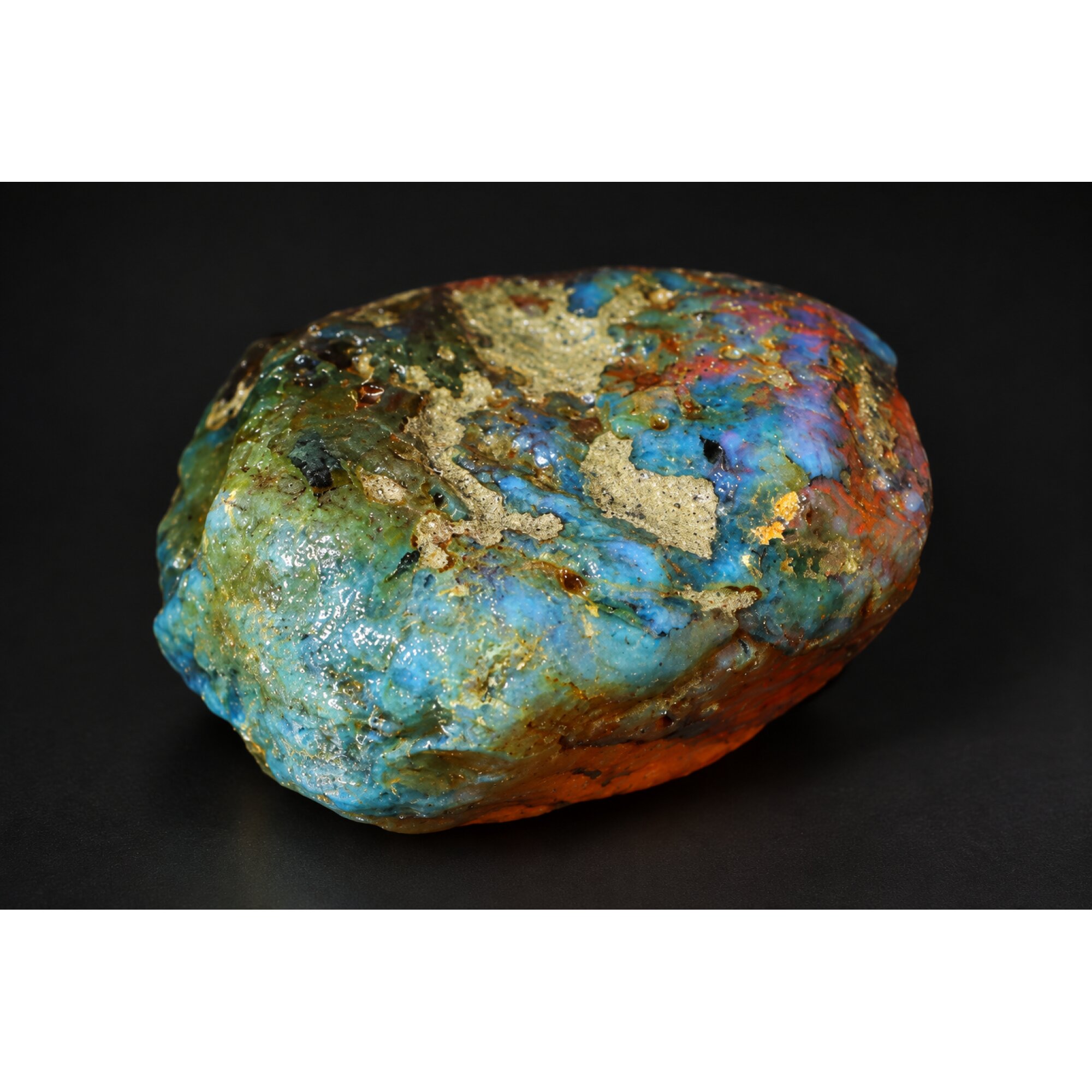Earth mined green blue rough specimen Dominican amber 8.6g – photo 6